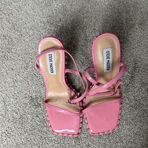 Steve Madden Pink Heeled Sandals